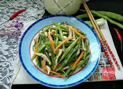 Illustration of how to make fried shredded pork with sword beans 10