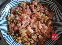 # Steamed Vegetables#Mei Cai Steamed Pork Illustration of how to make cakes 7