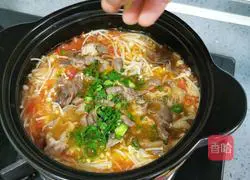 Enoki Mushroom Tomato Beef Stew Recipe Illustration 23