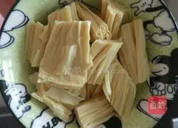 Braised tofu and rapeseed Illustration of how to make yuba and rapeseed 1