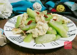 Illustration of how to make luffa and scrambled eggs 7