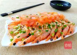 Illustration of how to make garlic vermicelli with open side shrimp 20