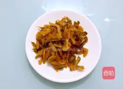 Illustration of how to make mustard pork shreds 6