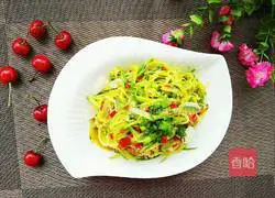 Illustration of how to make vinegar-filled pumpkin shreds 8