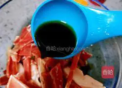 Illustration of how to make fried meat with garlic sprouts 4