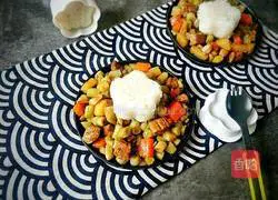 Illustration of how to make a bowl of delicious stew and rice balls in winter 12