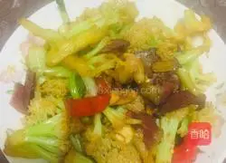 Stir-fried cauliflower with bacon Illustration of how to do it 8