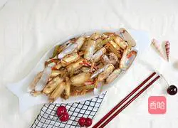 Illustration of how to make spicy stir-fried razor clams 12