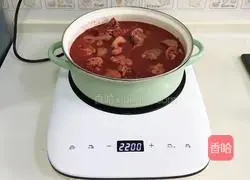 Illustration of braised pig trotters with red fermented rice 7