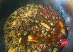 Illustration of how to make spicy snails 5