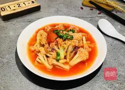 Illustration of how to stir-fry cauliflower with tomatoes 17