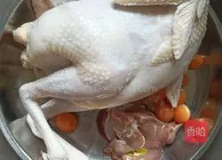 Chicken with white-cut chives Illustration of how to do it 1