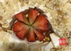 Illustration of how to make snowflake tofu 5