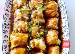 Steam Illustration of how to make cabbage meat rolls 4