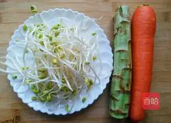 Illustration of how to make fried soybean sprouts 1