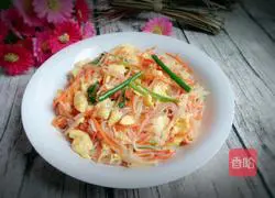 Illustration of how to make fried vermicelli with eggs 9
