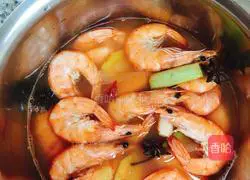 Illustration of how to make shrimps in lotus pond 8