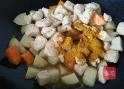 Illustration of how to make curry chicken 9