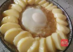 Illustration of how to make Tamago Tofu Steamed Pork 6