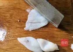 Illustration of how to make fried squid with bitter melon 12