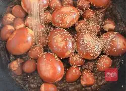 Illustration of braised quail eggs (eggs) 12