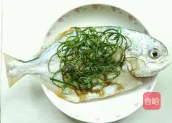 Illustration of steamed pomfret 5