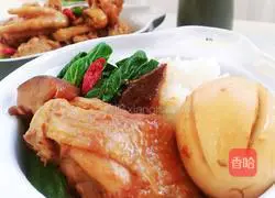 Yellow Illustration of how to make braised chicken 1