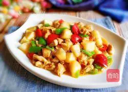 Illustration of how to make fried chicken with honeydew melon 10