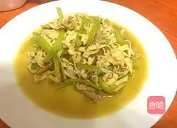 Illustration of how to make hot pepper dried tofu 7