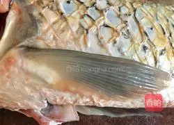 Peony flowers Illustration of how to make fish fillets (flowers blooming and prosperous) 1