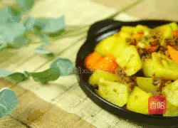 Illustration of how to make Korean minced beef and fried potatoes 13