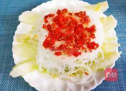 Illustration of how to make garlic vermicelli and baby cabbage 6