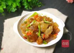 Illustration of how to stir-fry beef tendon 1