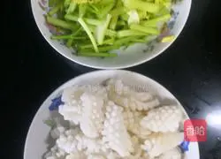 Fried squid with celery Illustration of how to do it 1