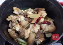 Illustration of braised pig's feet 13