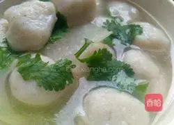 Illustration of how to make fish ball soup 13