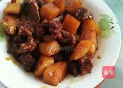 Illustration of Braised Beef and Potatoes 10