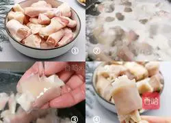 Illustration of how to make braised lamb trotters with ginkgo fruits and nourishing vegetables in winter 1