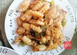 Illustration of how to make fried squid 4