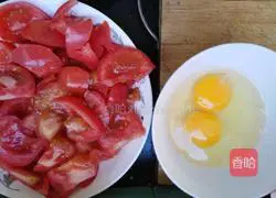 Illustration of how to make tomatoes and eggs 1