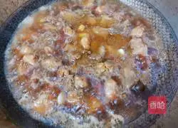 Illustration of how to make mushroom and chicken bento 12