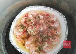 Steamed shrimps with garlic Practice illustration 6