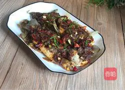 Illustration of grilled crucian carp 17