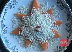 Illustration of how to make glutinous rice pumpkin 5