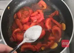 Illustration of home-cooked tomatoes and scrambled eggs 7