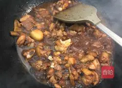 Illustration of how to make braised chicken and rice 7