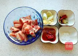 Illustration of how to make fermented bean curd and pork ribs 1