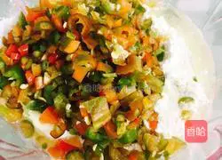  Illustration of how to make pepper egg pancake 3