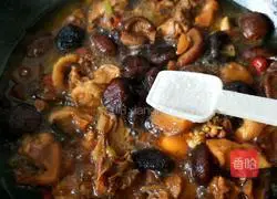 Illustration of Braised Mushroom and Chicken Nuggets 16