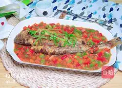 Illustration of how to cook yellow croaker with homemade sauce 17
